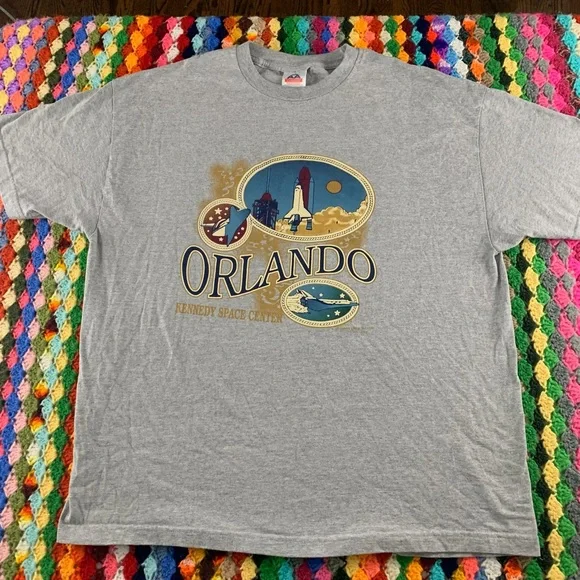 Vintage 90s Orlando Kennedy Space Center Space Shuttle NASA Travel Overs… - Picture 7 of 15